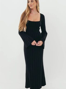 Worth Collective Rowan Square Neck Maxi Dress